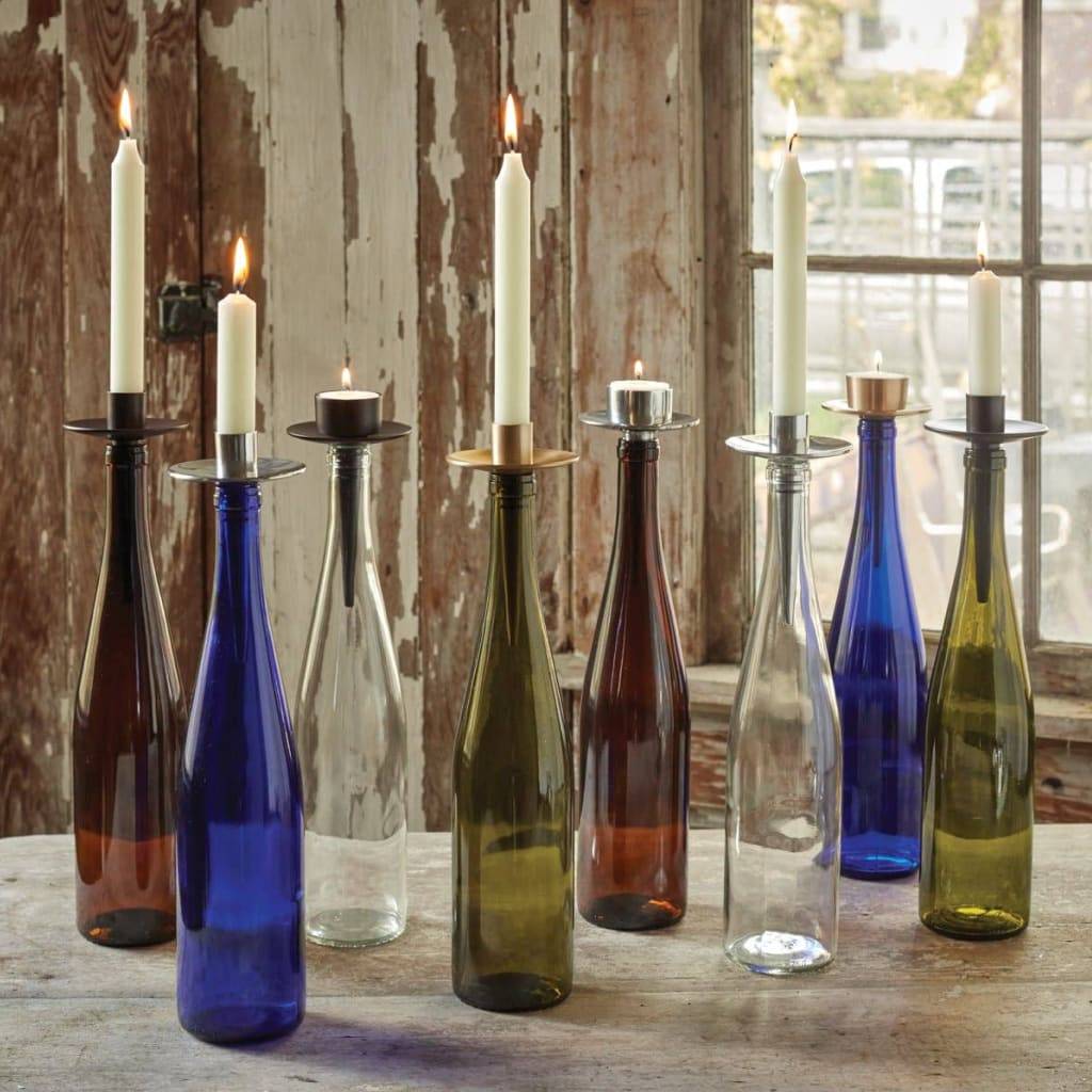 Gold Taper Bottelabra Home Decor  