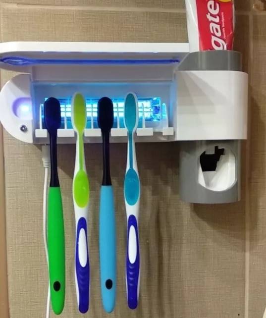 Toothbrush Holder With UV Sterilizer Household Supplies  