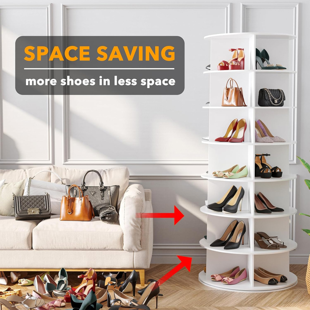 360° Rotating Shoe Rack Tower Home Decor New Arrivals  