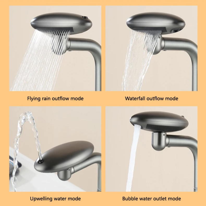 360° Swivel Stainless Steel Faucet for Bathroom Sink Home Decor Color : Gold|Black|Silver 