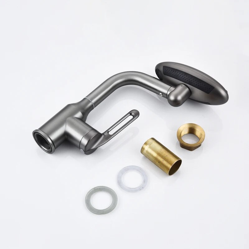 360° Swivel Stainless Steel Faucet for Bathroom Sink Home Decor Color : Gold|Black|Silver 