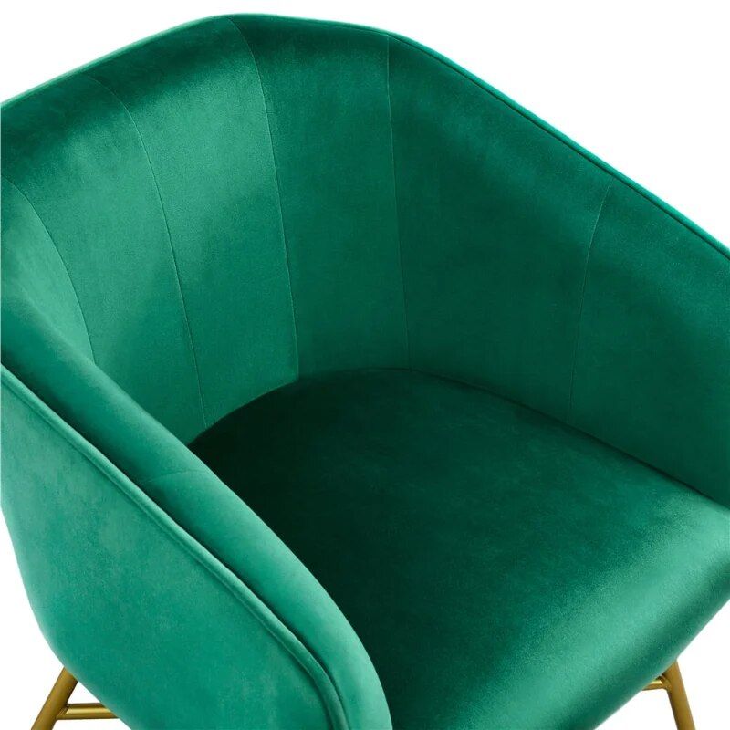 Elegant Green Velvet Club Accent Chair - Modern Metal-Legged Seating Home Decor Color : Dark Blue|Gray|Green 