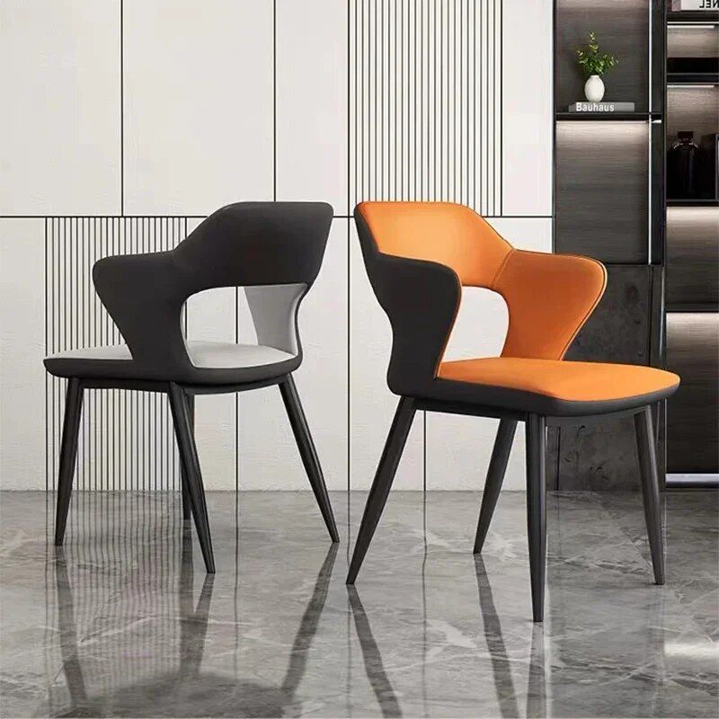Elegant Modern Acrylic Arm Dining Chair with PU Leather - Ideal for Office, Kitchen, and Events Kitchen & Dining Style : Nappa|Technology cloth|Nappa|Nappa|Nappa|Technology cloth|Technology cloth|Technology cloth 