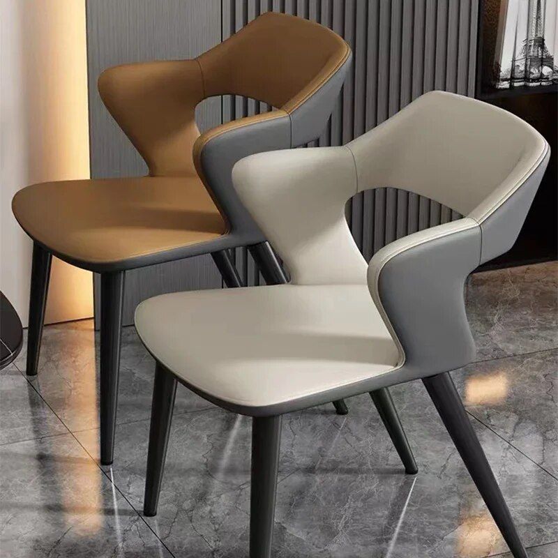 Elegant Modern Acrylic Arm Dining Chair with PU Leather - Ideal for Office, Kitchen, and Events Kitchen & Dining Style : Nappa|Technology cloth|Nappa|Nappa|Nappa|Technology cloth|Technology cloth|Technology cloth 