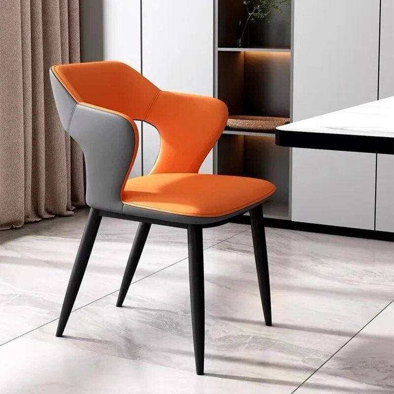 Elegant Modern Acrylic Arm Dining Chair with PU Leather - Ideal for Office, Kitchen, and Events Kitchen & Dining Style : Nappa|Technology cloth|Nappa|Nappa|Nappa|Technology cloth|Technology cloth|Technology cloth 