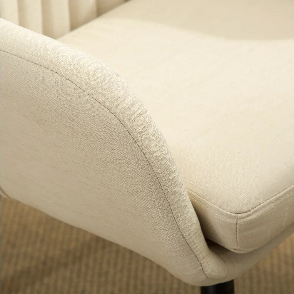 Modern Morocco Fabric Accent Chair - Contemporary Leisure Chair for Home Home Decor Color : Tan|Gray 