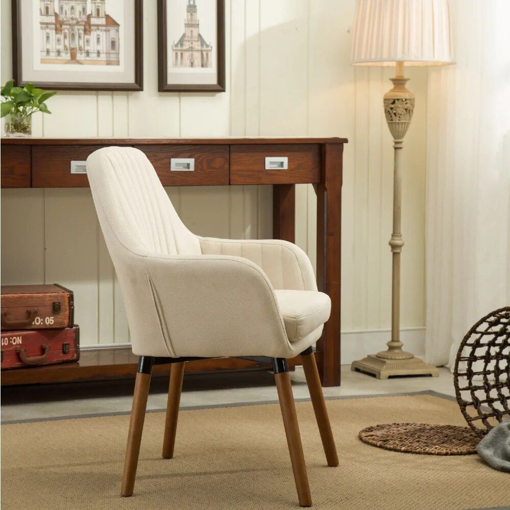 Modern Morocco Fabric Accent Chair - Contemporary Leisure Chair for Home Home Decor Color : Tan|Gray 