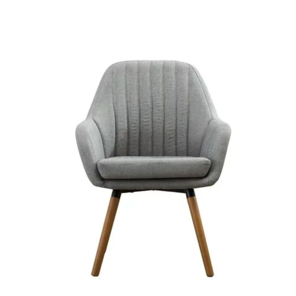 Modern Morocco Fabric Accent Chair - Contemporary Leisure Chair for Home Home Decor Color : Tan|Gray 