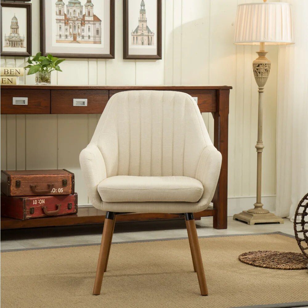 Modern Morocco Fabric Accent Chair - Contemporary Leisure Chair for Home Home Decor Color : Tan|Gray 