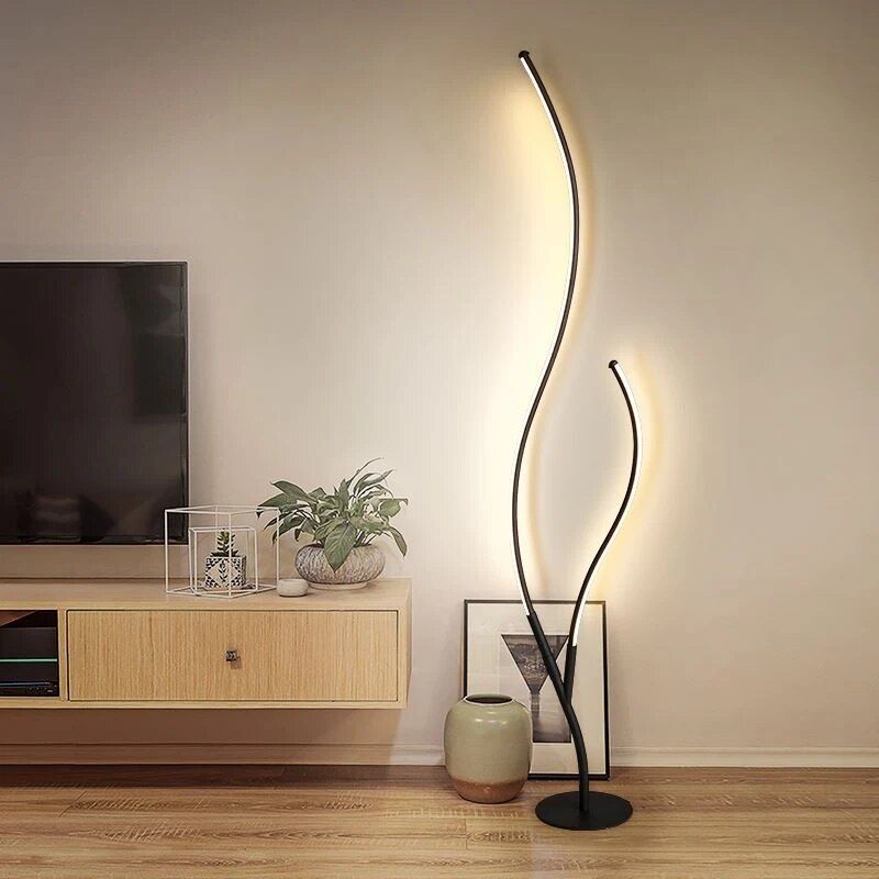 Modern Nordic LED Floor Lamp - Creative Branch Design for Living Room and Bedroom Home Decor New Arrivals Color : White|Black 