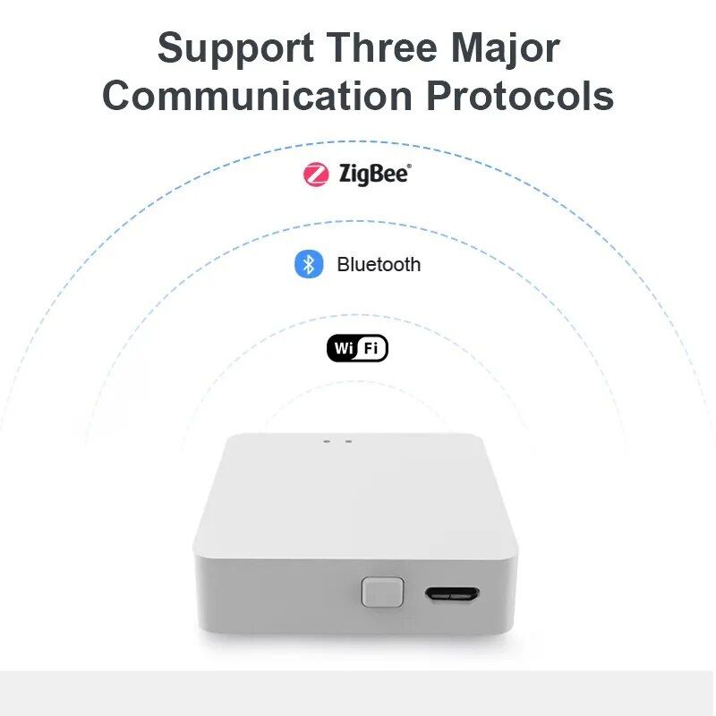 Multi-Mode ZigBee & Bluetooth Smart Gateway Hub with Alexa & Google Home Support Household Supplies  