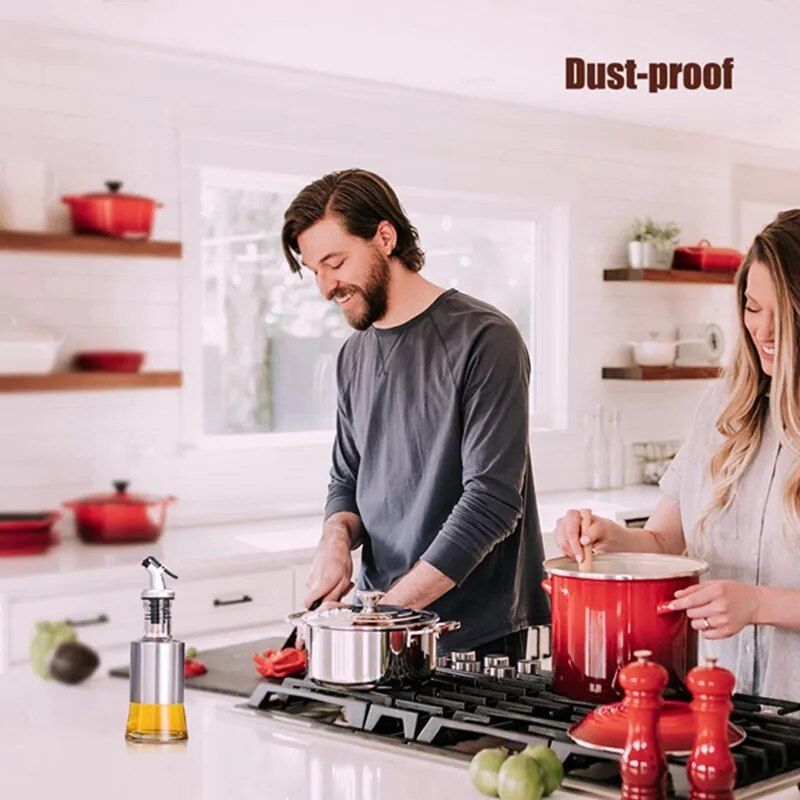 Oil Bottle with Scale Kitchen & Dining Color : 200ML|300ML|500ML 