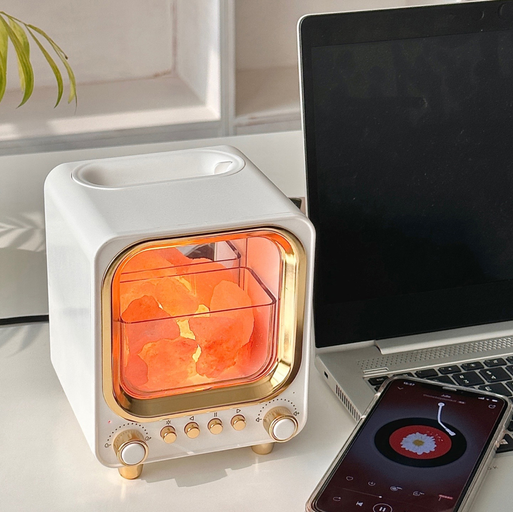 Smart Aromatherapy Humidifier with Bluetooth Speaker Household Supplies Color : White|Black|Red 