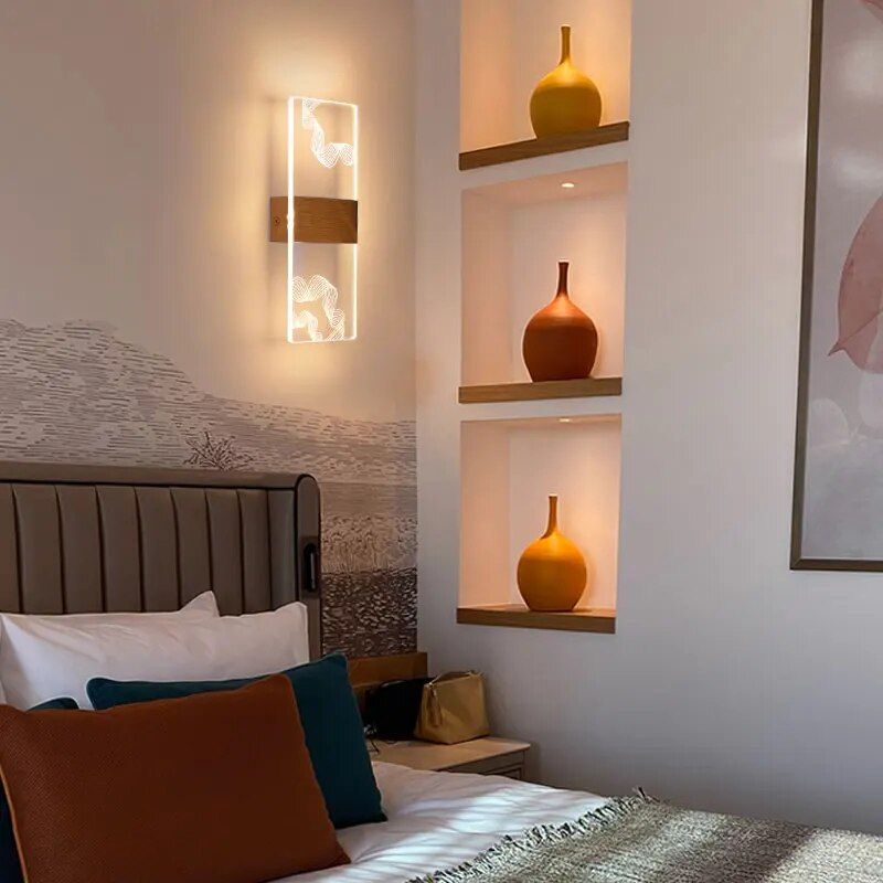 Tricolor LED Wall Light Home Decor New Arrivals Style : A|B|C|D|E|F|G|H|I|J 