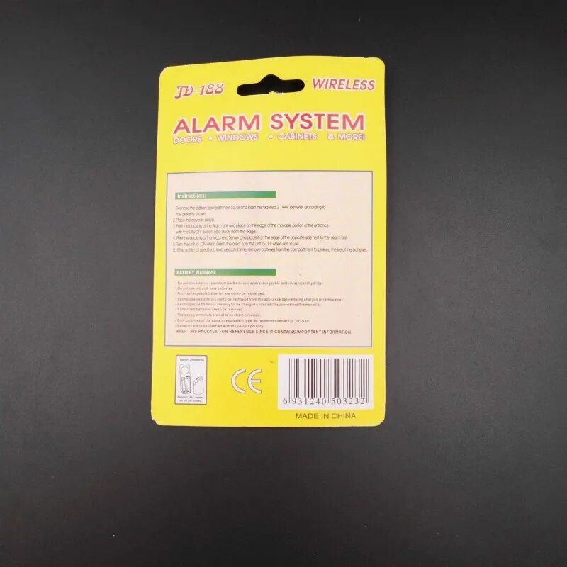 Wireless Door/Window Alarm System for Enhanced Home Security Household Supplies  