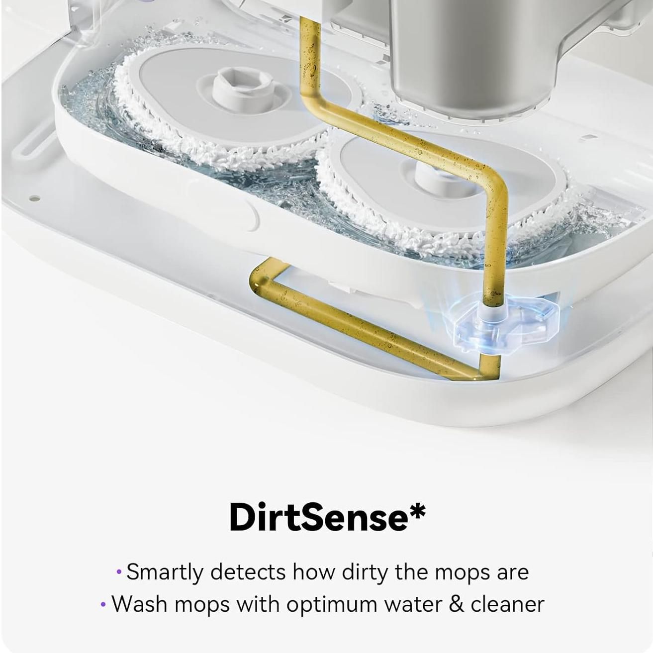 Smart Robot Vacuum with Automatic Dirt Detection and Self-Mopping Household Supplies Type : Water tank version|Water supply and drainage device 