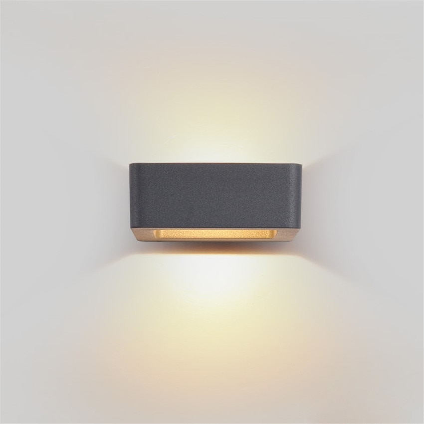 Hollow Square Outdoor LED Wall Light Emitting Color : Warm White|Cool White 
